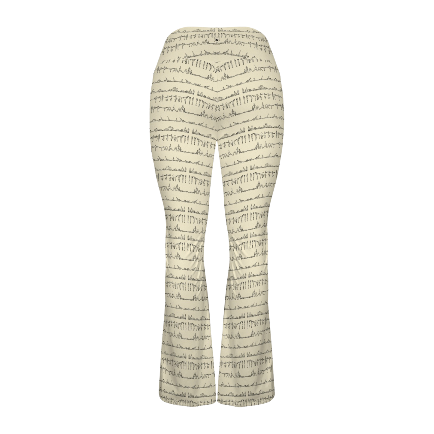 Bikram Pastel - Cross Waisted Flair Leggings