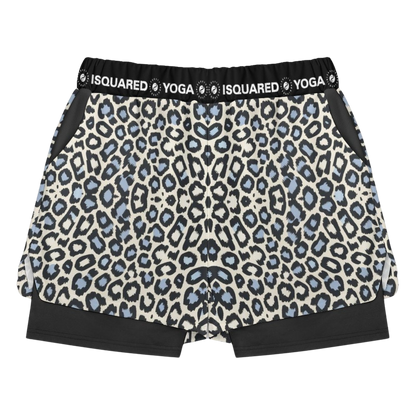 Wild Leopards - Compression Yoga Shorts
