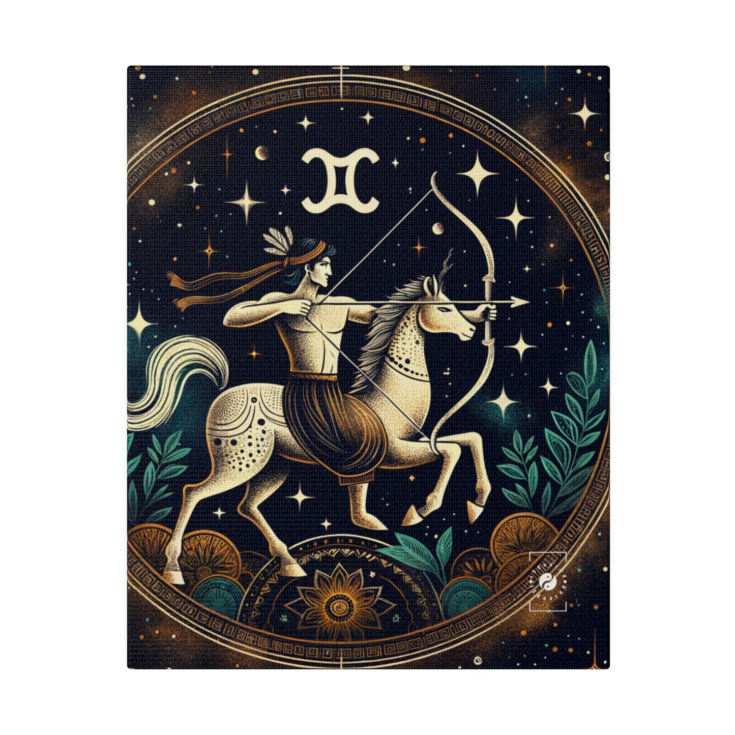 Sagittarius Emblem - Art Print Canvas