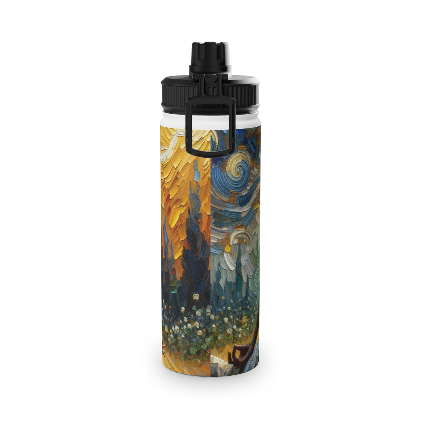 "Golden Warrior: A Tranquil Harmony" - Sports Water Bottle