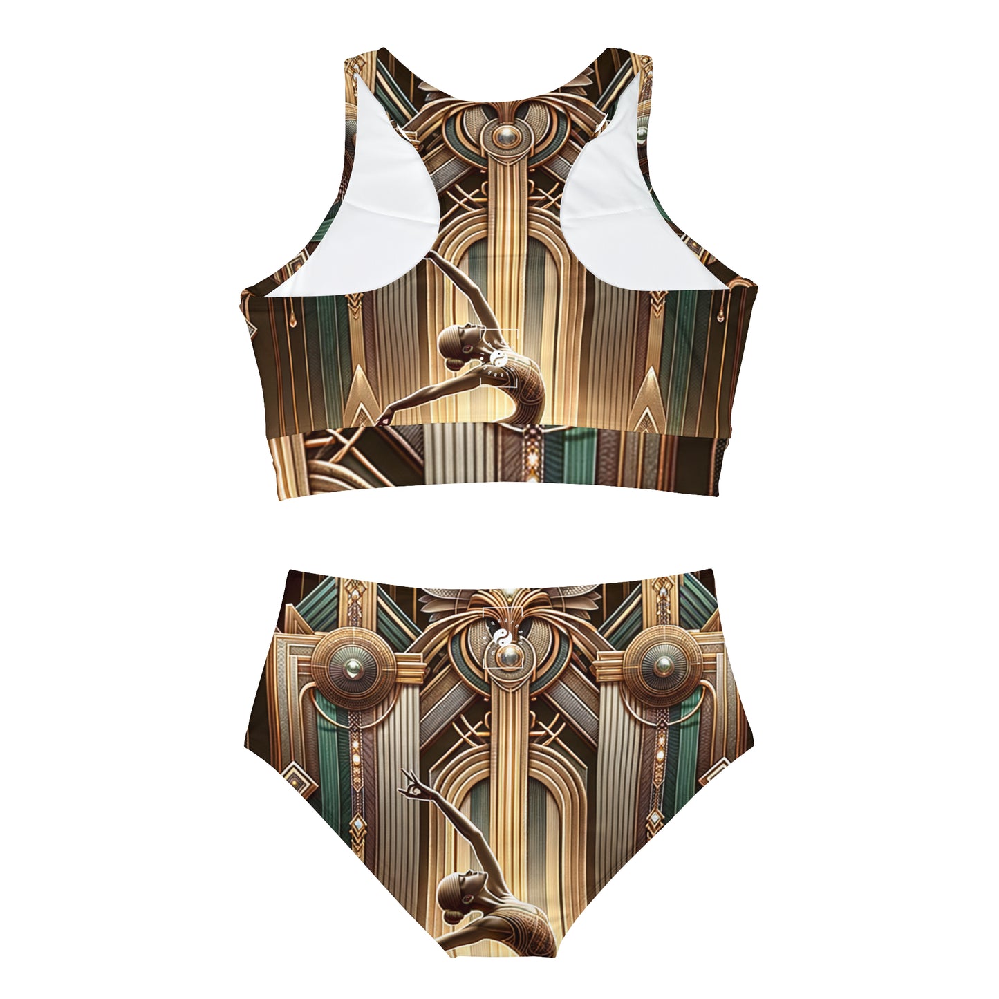 Deco Serenity: A Fusion of Opulence and Zen - Hot Yoga Bikini Set