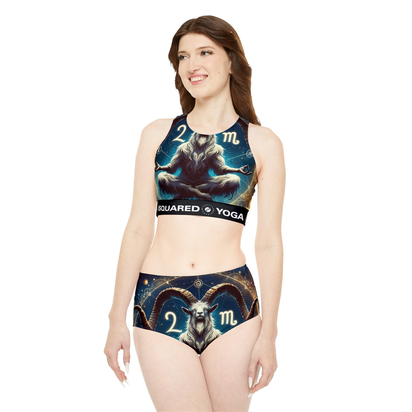 Capricorne audacieux - Ensemble bikini de yoga chaud