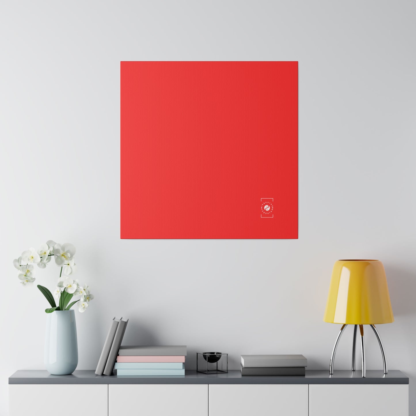 Bright Red FF3131 - Art Print Canvas