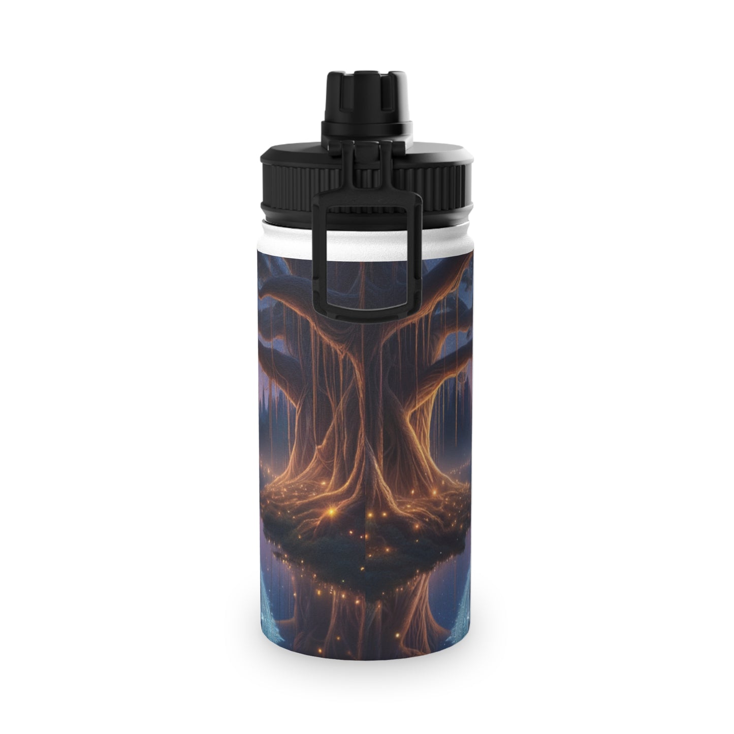 "Celestial Serenity: Mandala's Reflection" - Sports Water Bottle