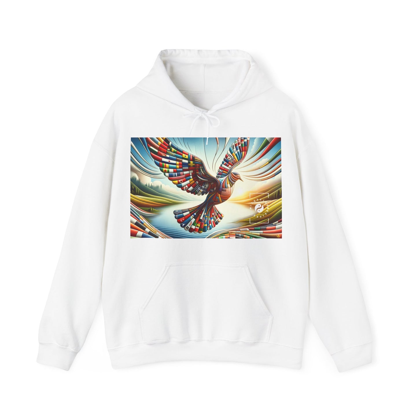 "Tapisserie mondiale de tranquillité" - Sweat à capuche