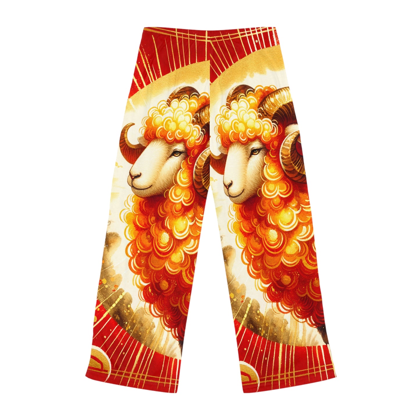 "Auspicious Gold of Divine Ewe: A Lunar New Year Revelry" - Women lounge pants