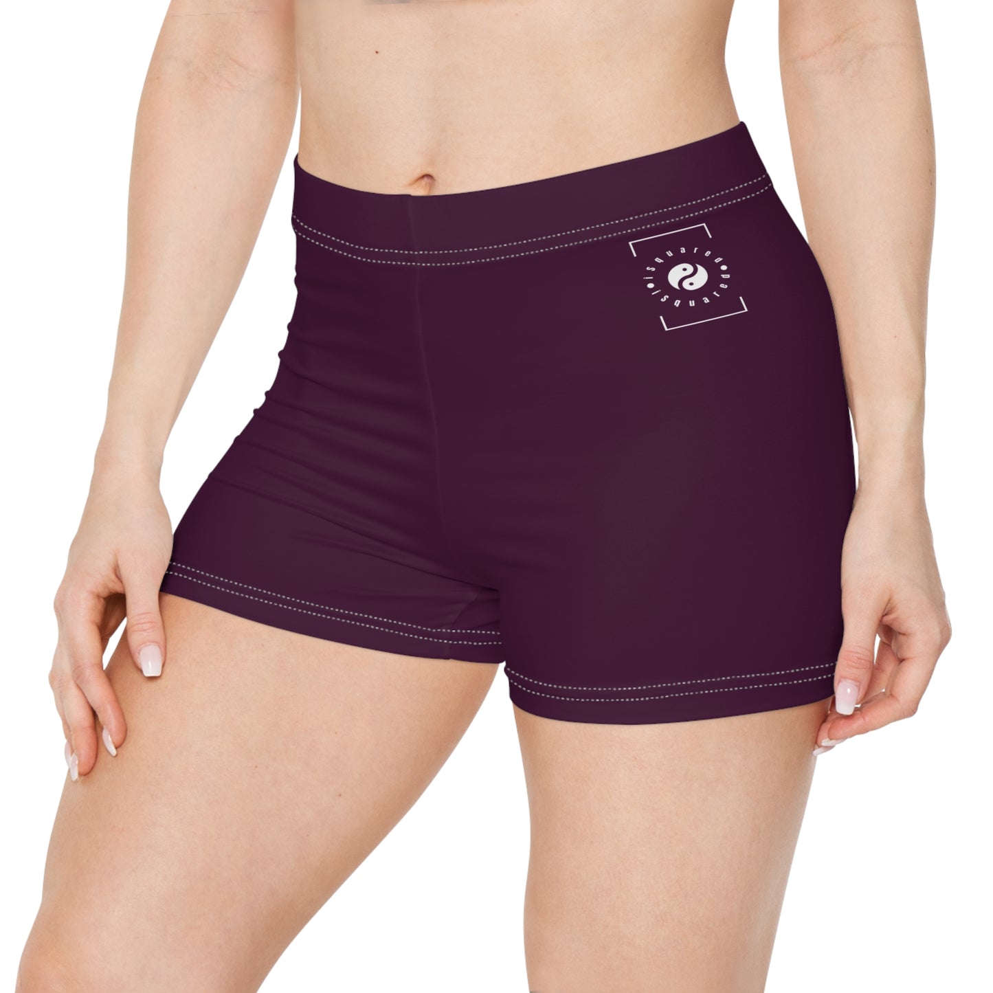 Deep Burgundy - Mini Hot Yoga Short