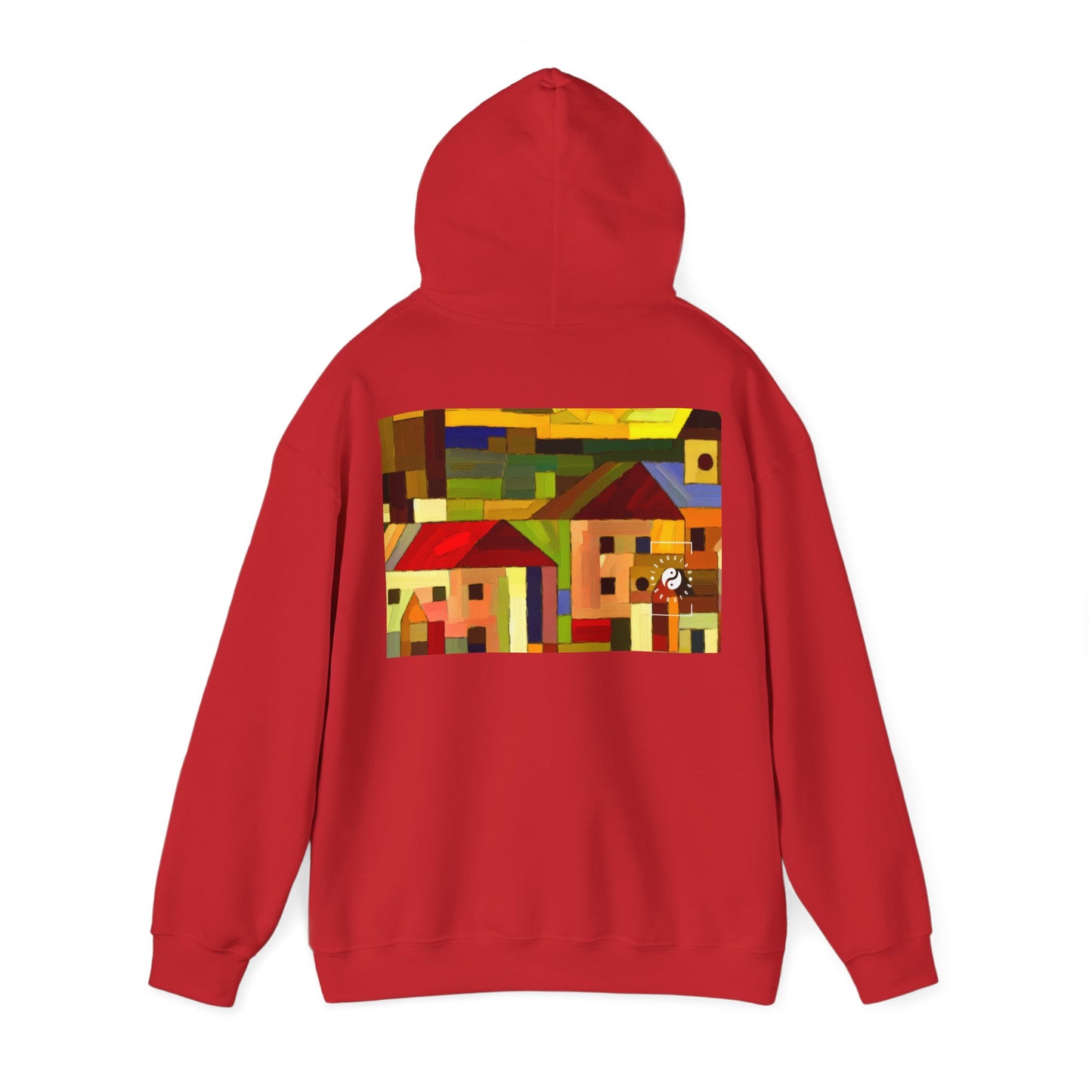 "Earthen Adobes in Hues of Hundertwasser" - Hoodie