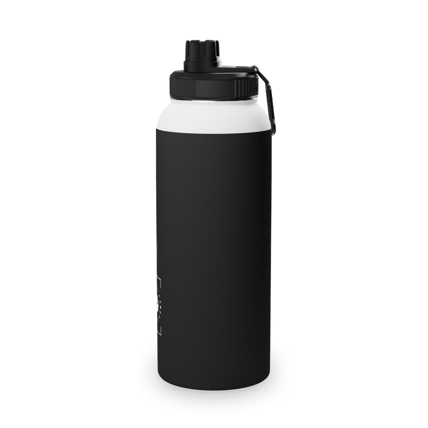 Pure Black - Sports Water Bottle