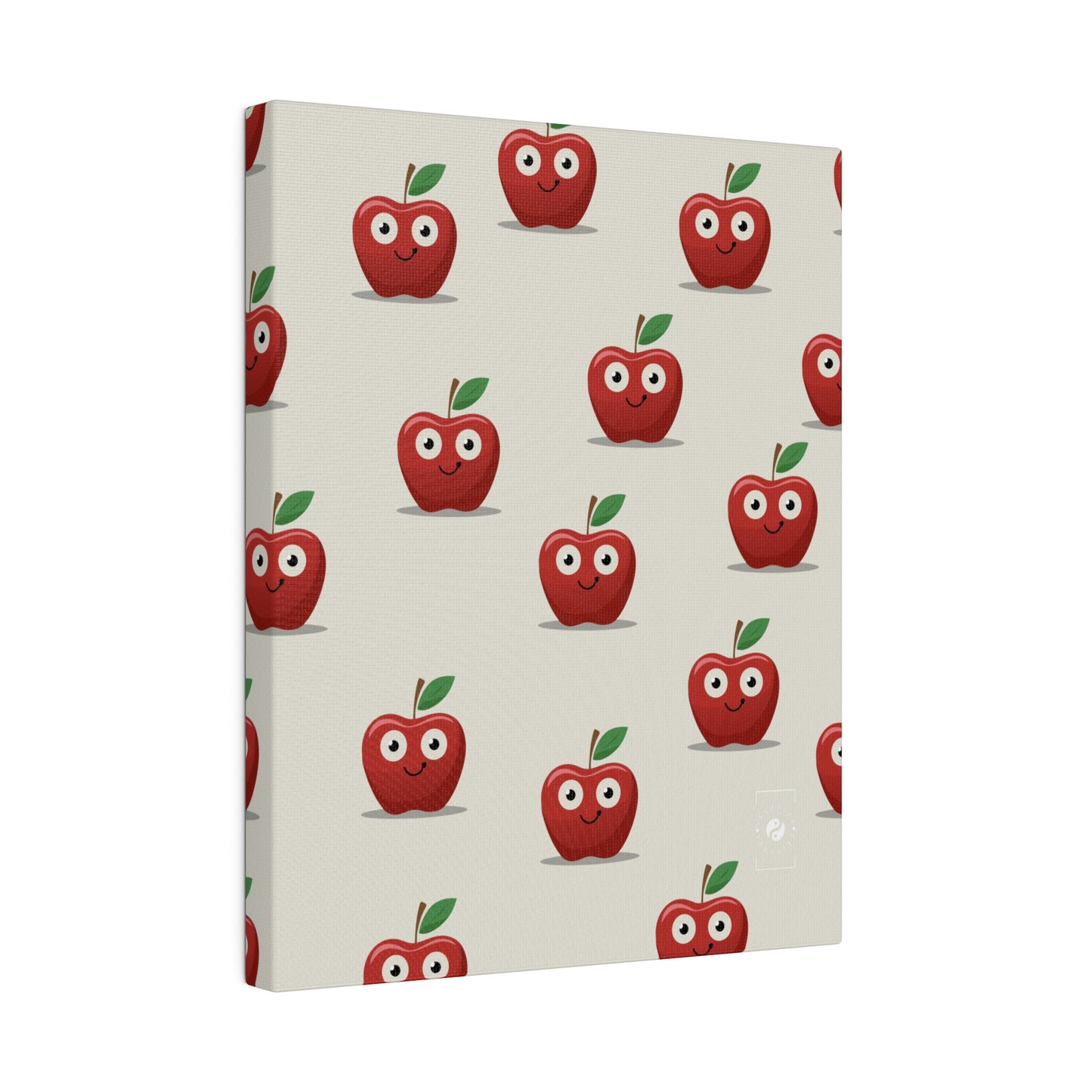 #E9E7DA Ivory + Apple - Art Print Canvas