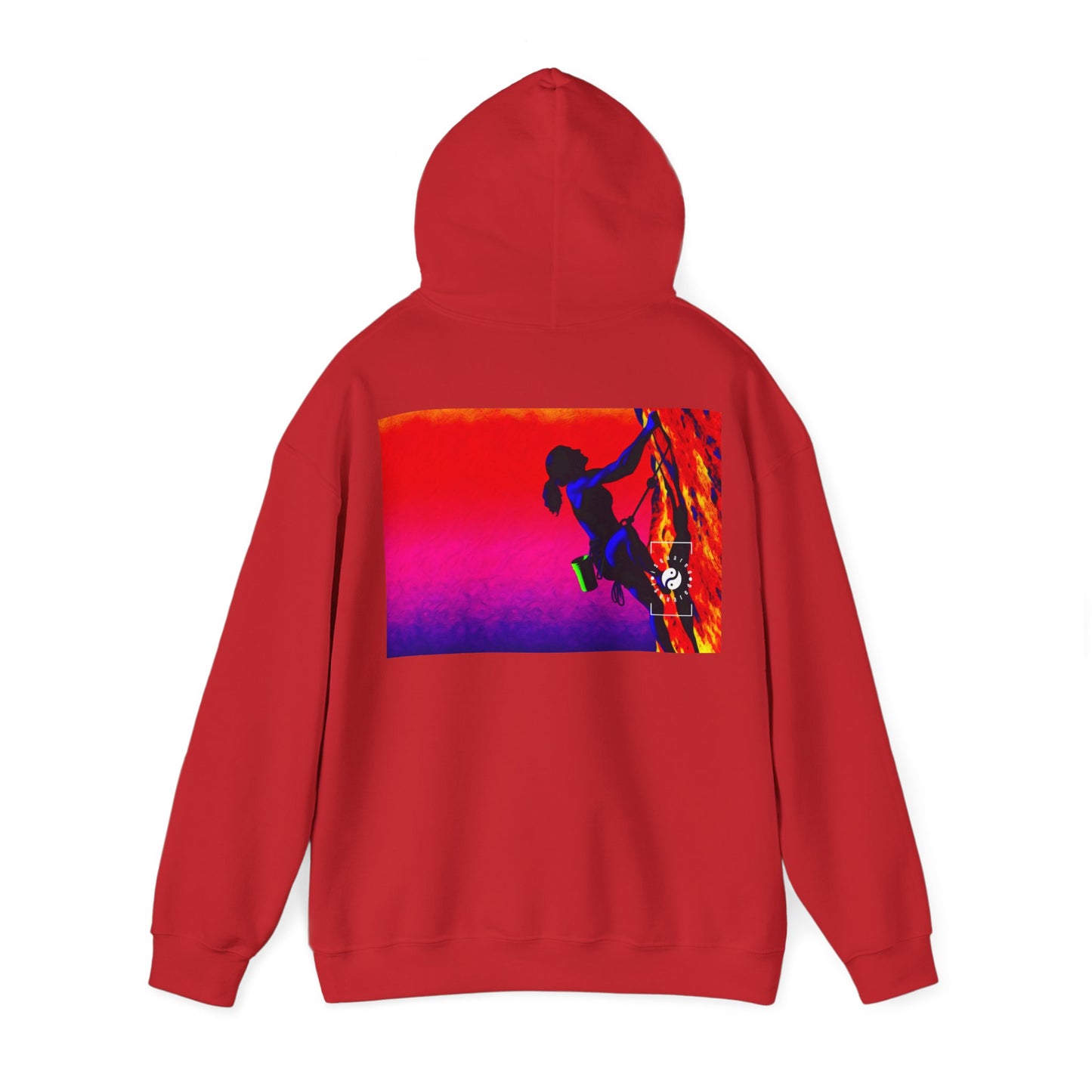 "Technicolour Ascent: The Digital Highline" - Hoodie