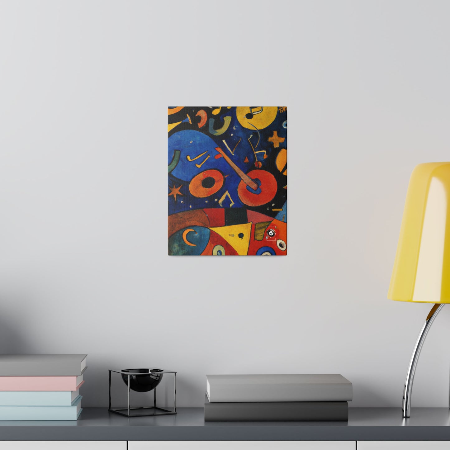 Melodic Abstractions: A Kandinskian Orchestra - Art Print Canvas