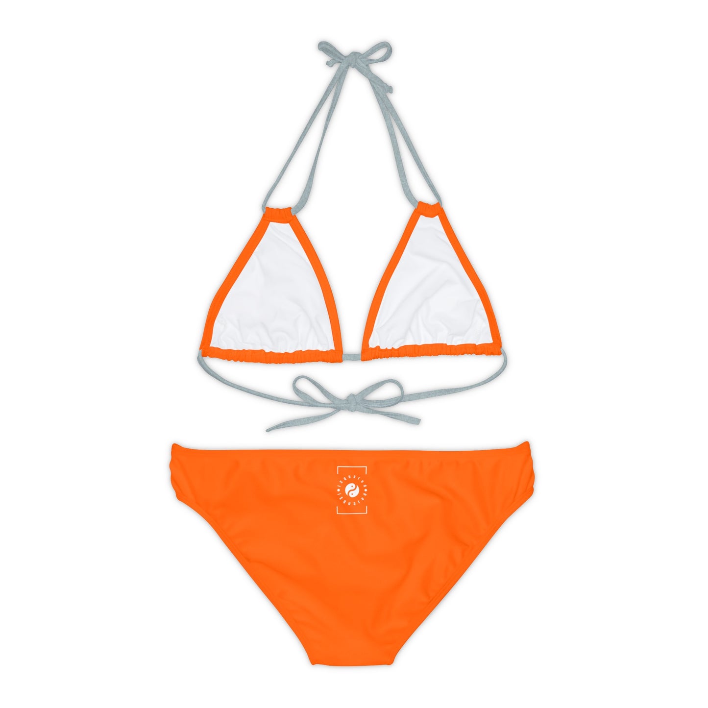 Orange fluo #FF6700 - Ensemble bikini à lacets