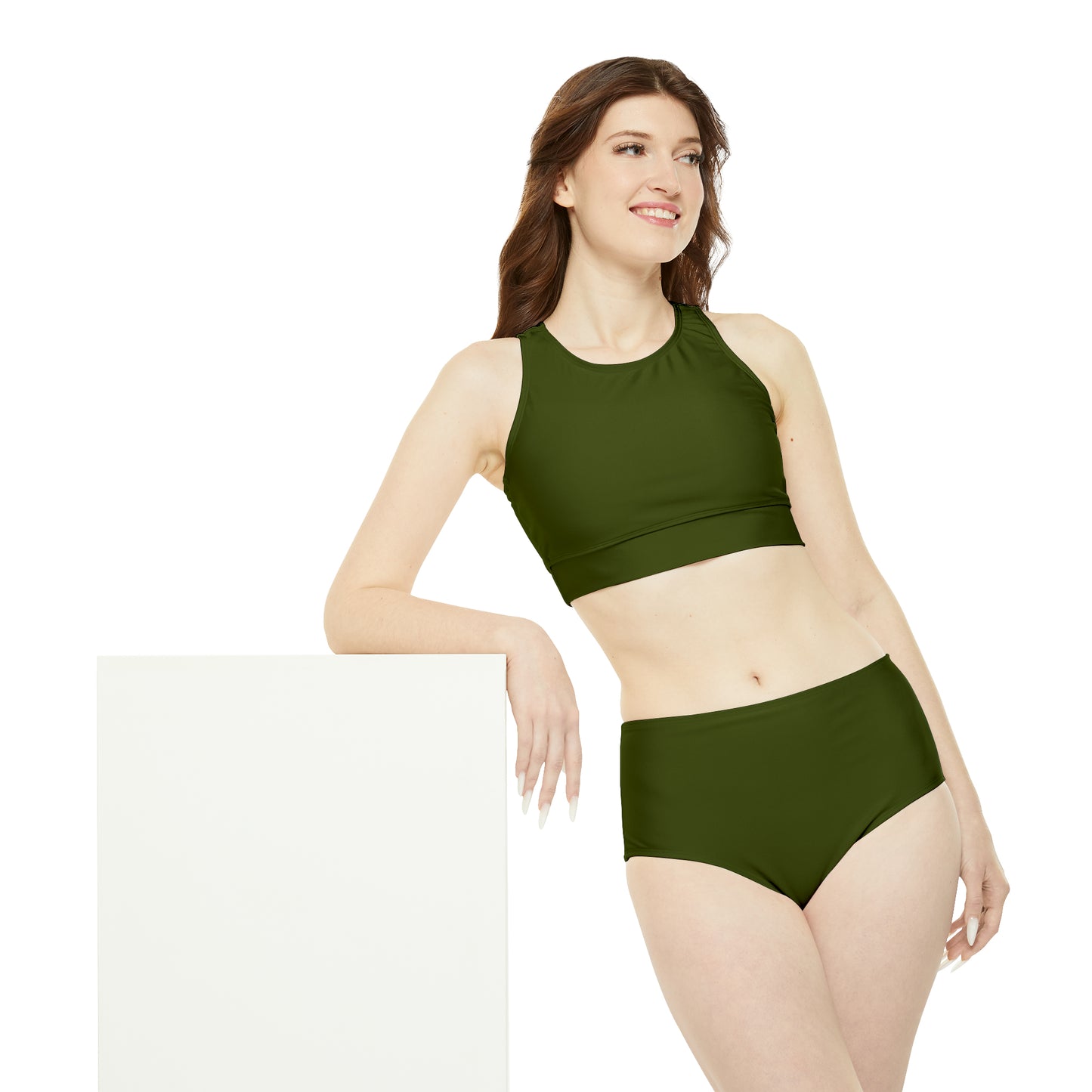 Camo Green - Ensemble de bikini de yoga chaud 