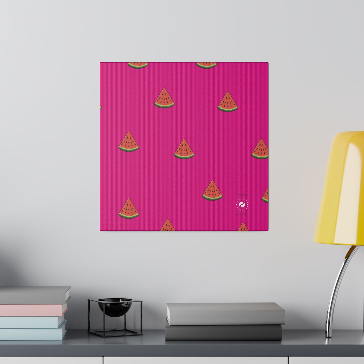 #DF0086 Pink + Watermelon - Art Print Canvas