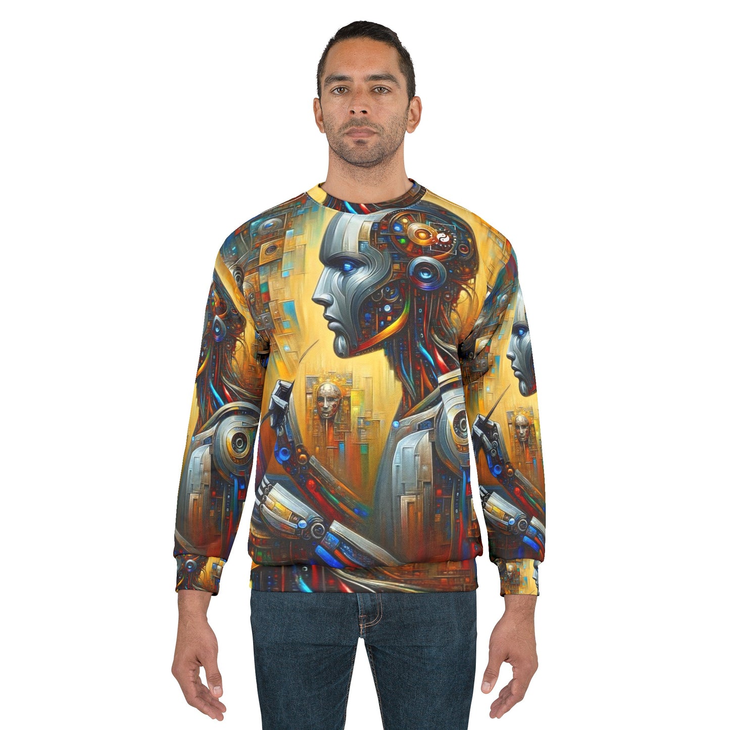 "TechnoGenesis: The Rise of AI" - Unisex Sweatshirt