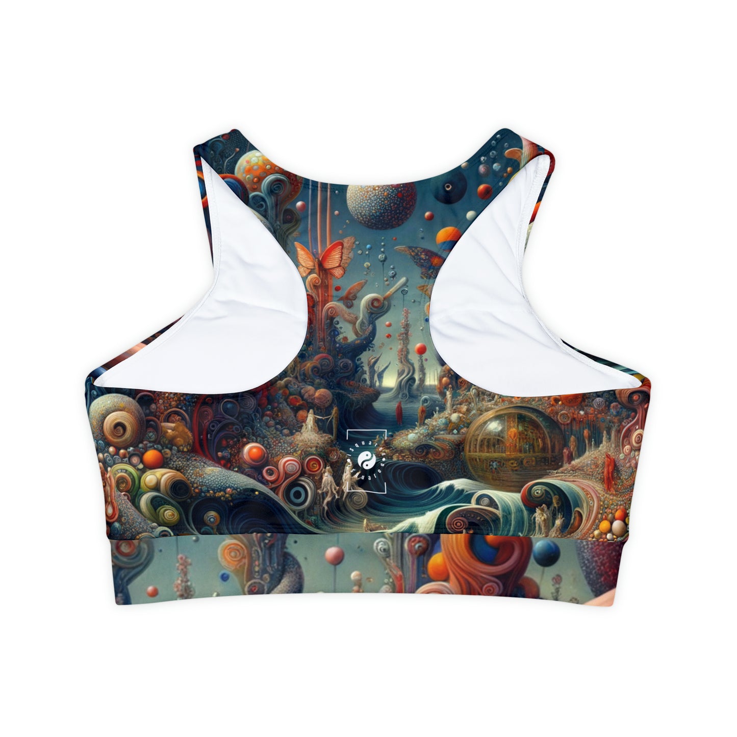 Kaleidoscopic Eden - Lined & Padded Sports Bra