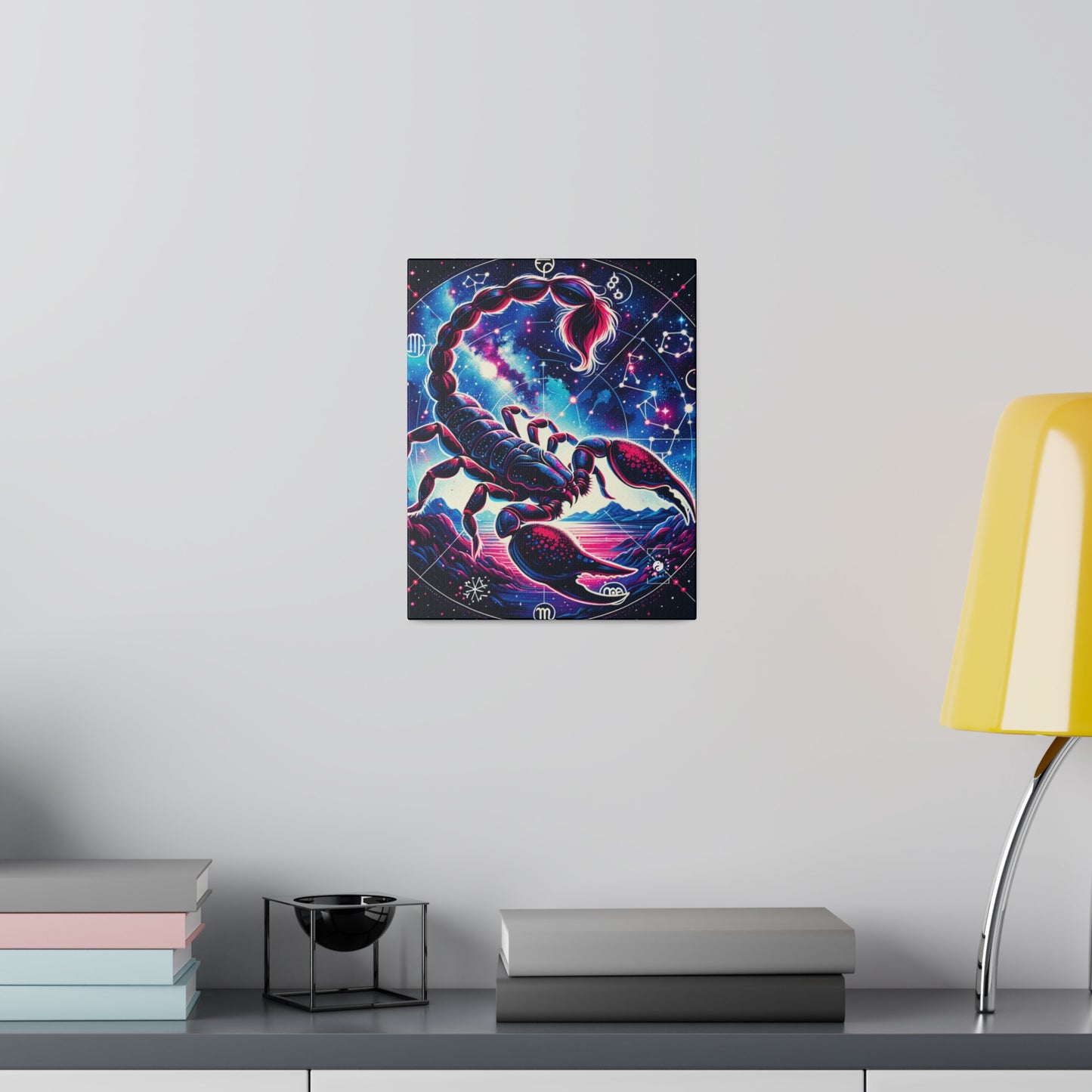 Crimson Scorpio - Art Print Canvas