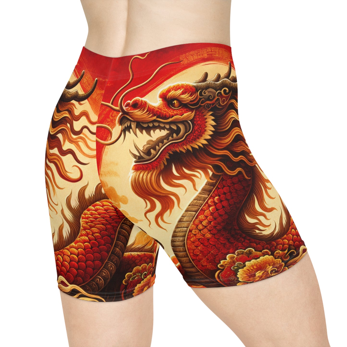 "Golden Dragon Dance in the Crimson Twilight" - Hot Yoga Short