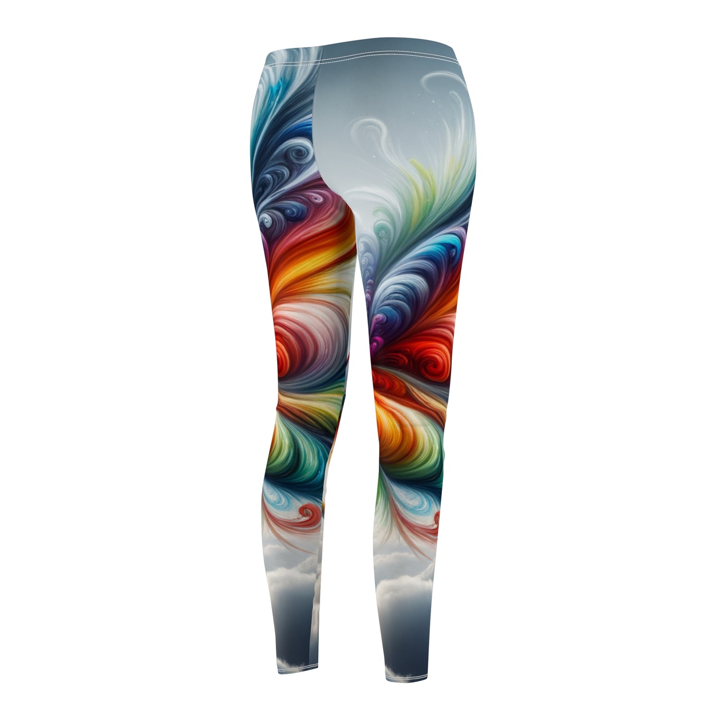 "Le vol arc-en-ciel de Yogini" - Leggings décontractés