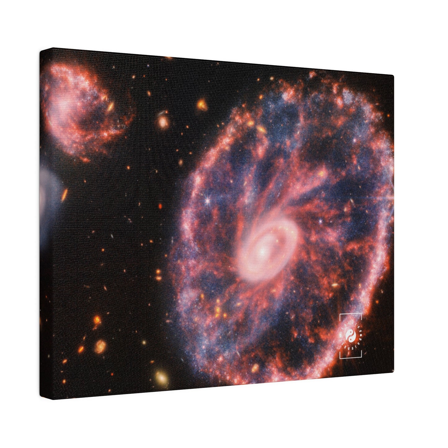 Cartwheel Galaxy (NIRCam and MIRI Composite Image) - Art Print Canvas