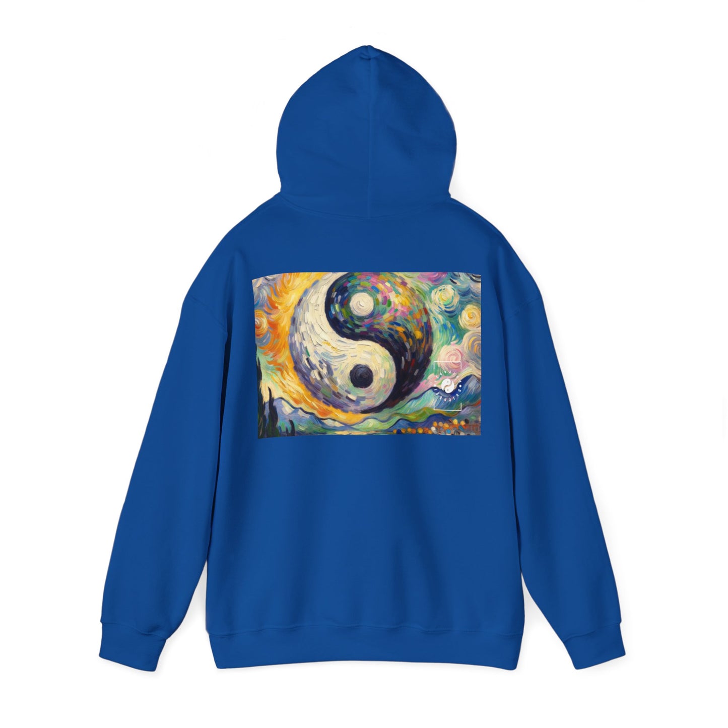 "Spectral Duality: An Impressionist Balance" - Hoodie