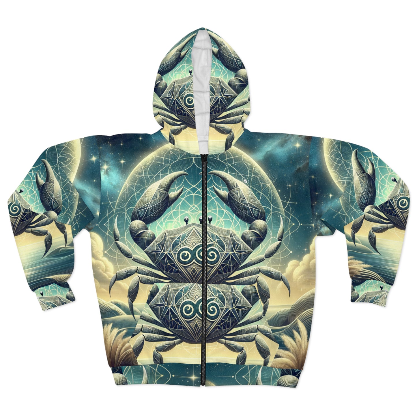 Crab Constellation Yoga - Zip Hoodie