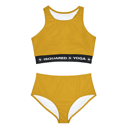 DAA520 Goldenrod - Ensemble de bikini de yoga chaud