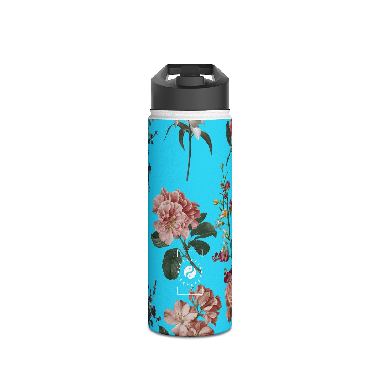 Botanicals on Azure - Water Bottle