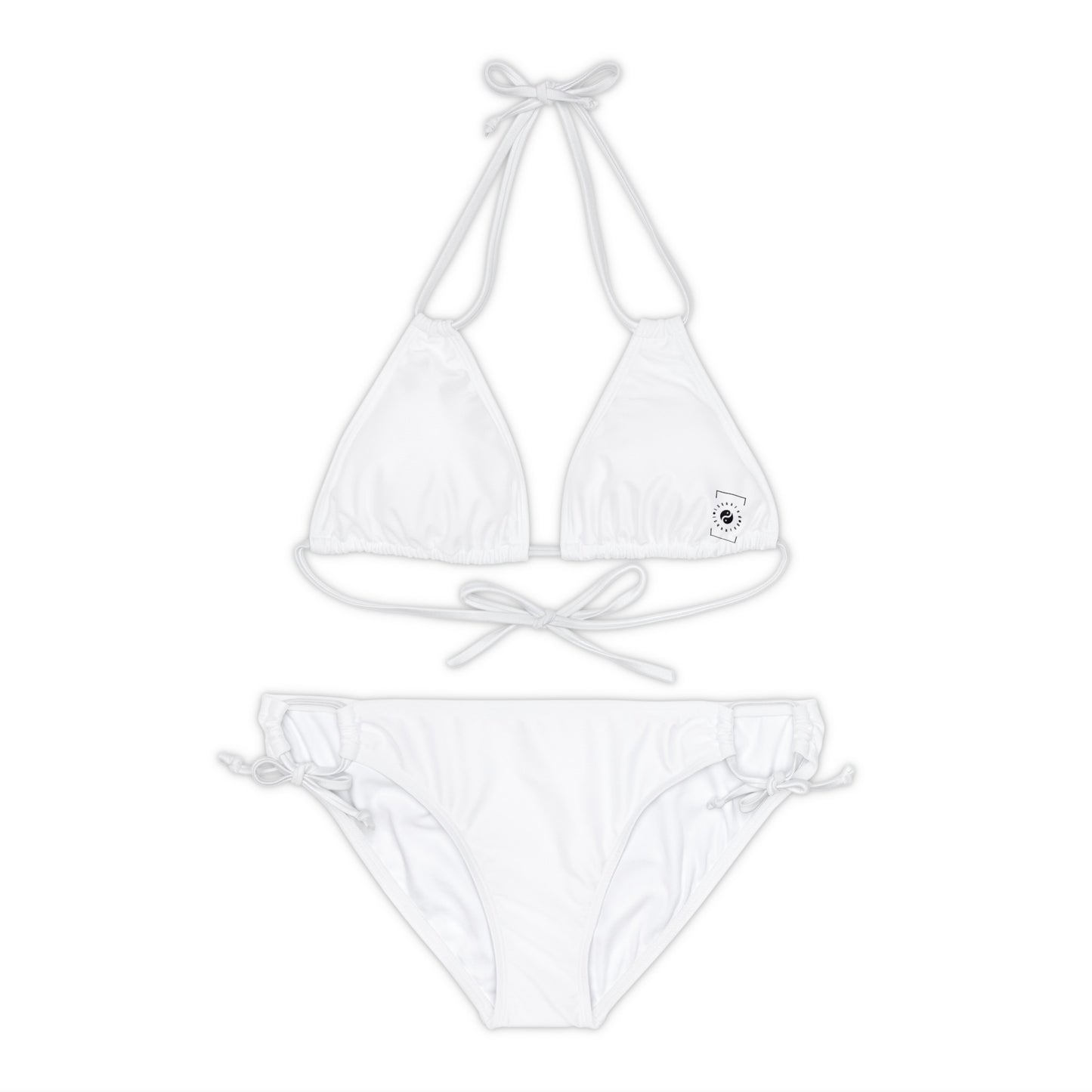 Angel White - Lace-up Bikini Set