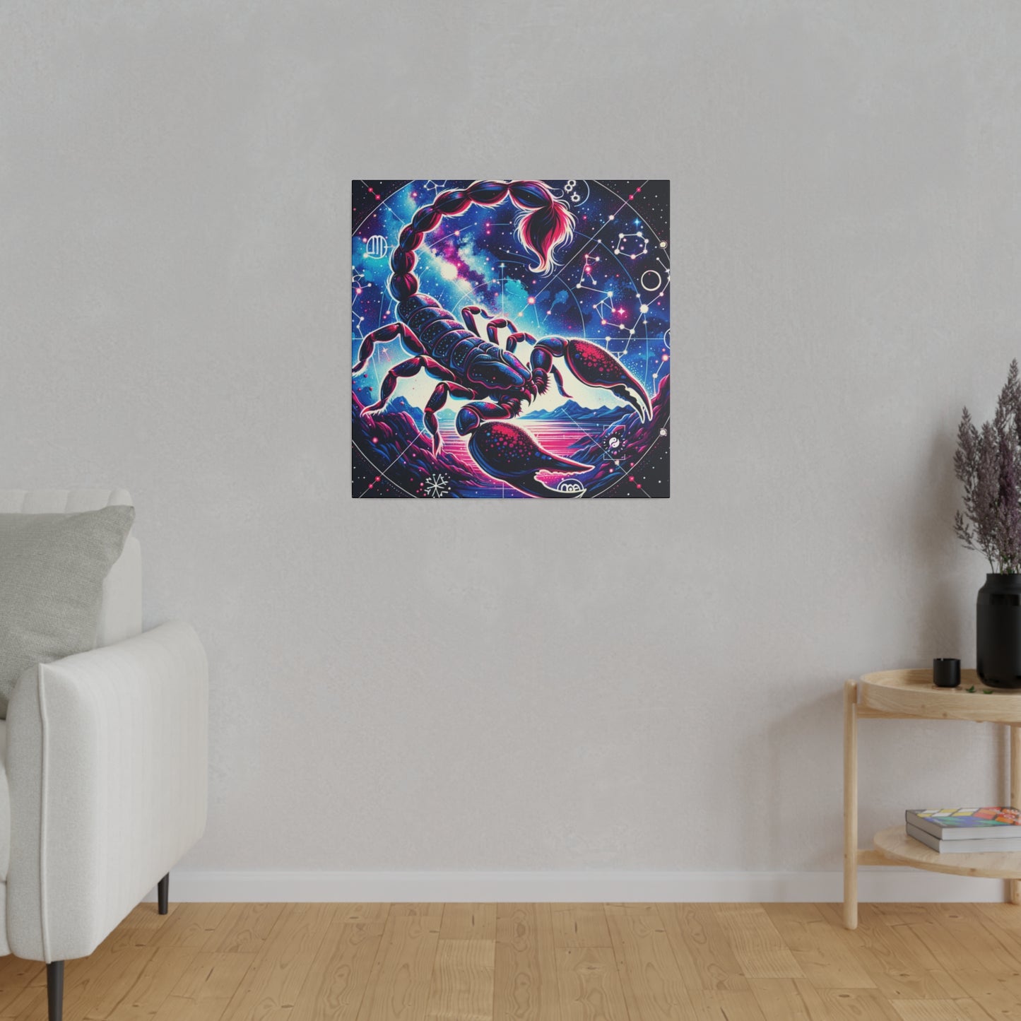 Crimson Scorpio - Art Print Canvas