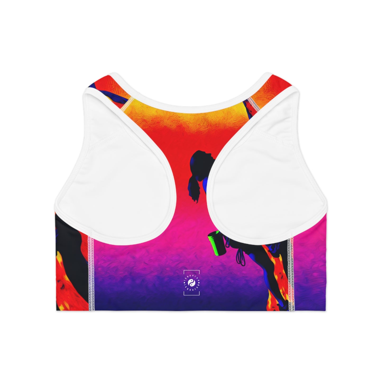 "Technicolour Ascent: The Digital Highline" - Soutien-gorge de sport haute performance