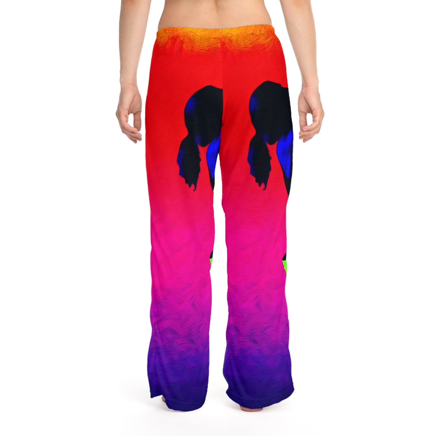 "Technicolor Ascent: The Digital Highline" - Pantalon lounge femme