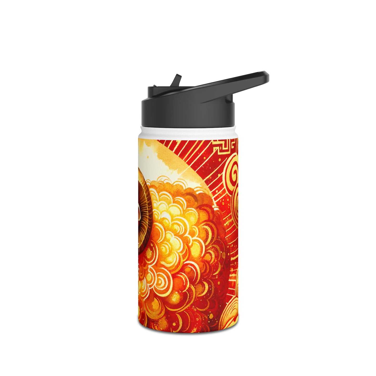 "Auspicious Gold of Divine Ewe: A Lunar New Year Revelry" - Water Bottle