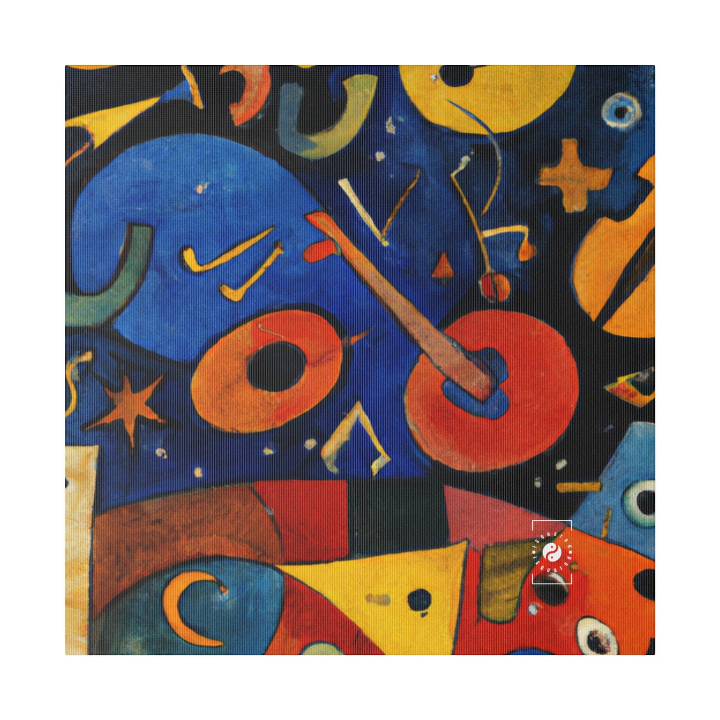 Melodic Abstractions: A Kandinskian Orchestra - Art Print Canvas