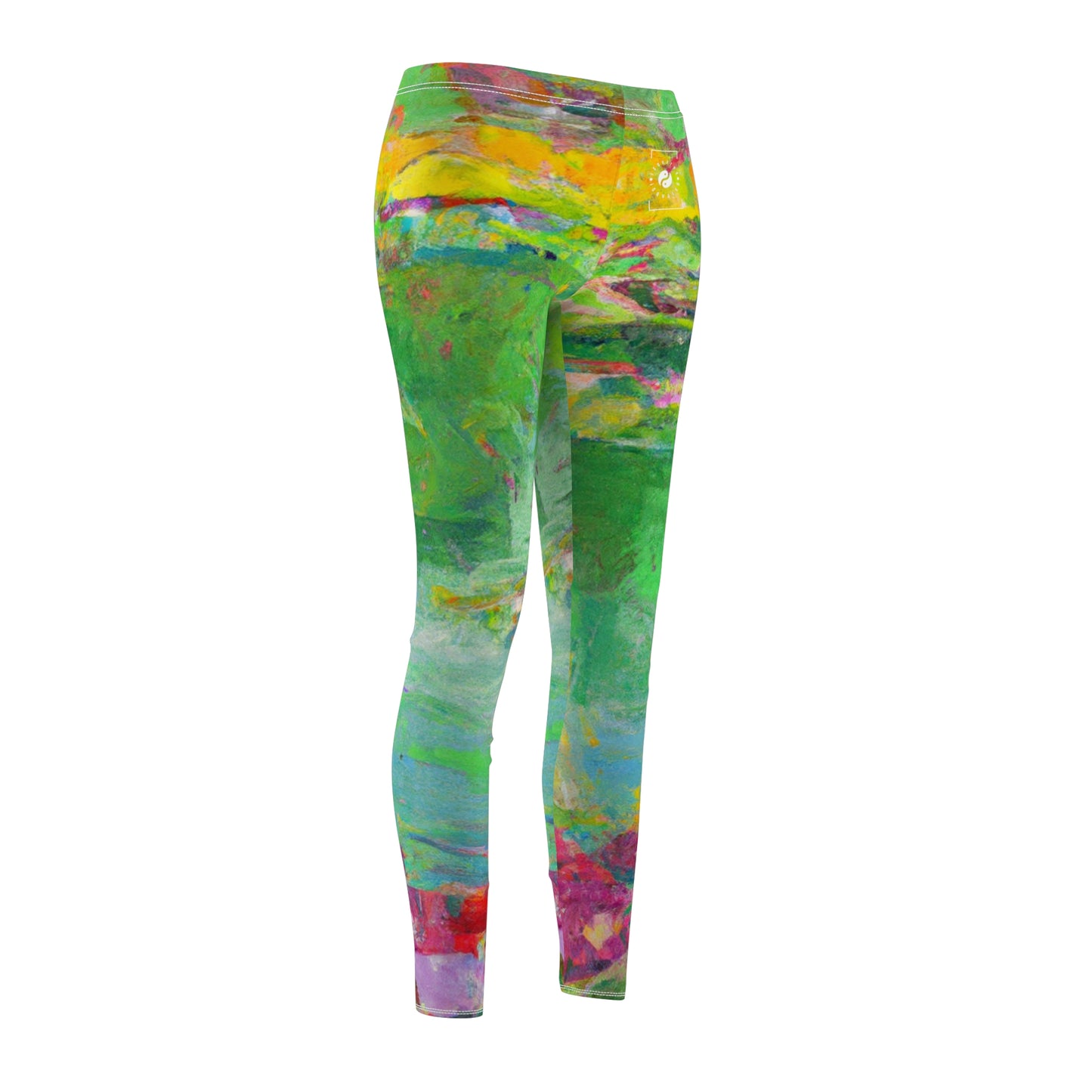 "Lily Aquarelle: Dusk Reflections" - Casual Leggings