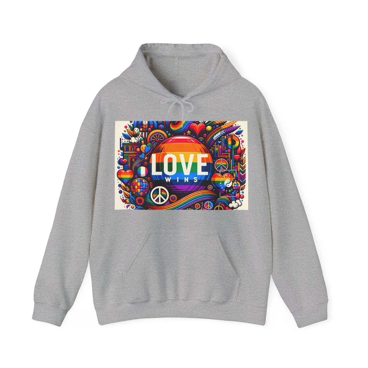 LOVE WINS - Sweat à capuche