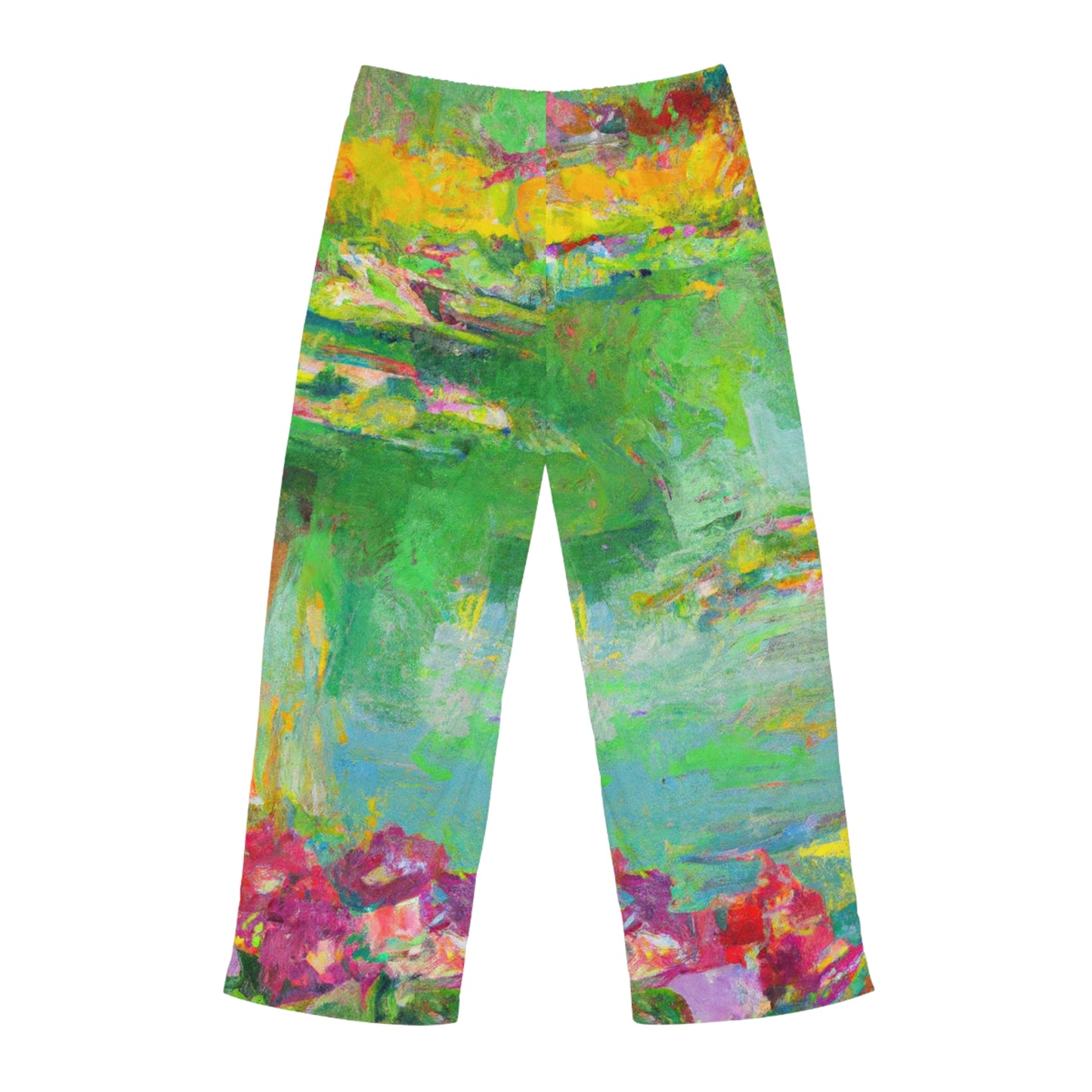 "Lily Aquarelle: Dusk Reflections" - men's Lounge Pants