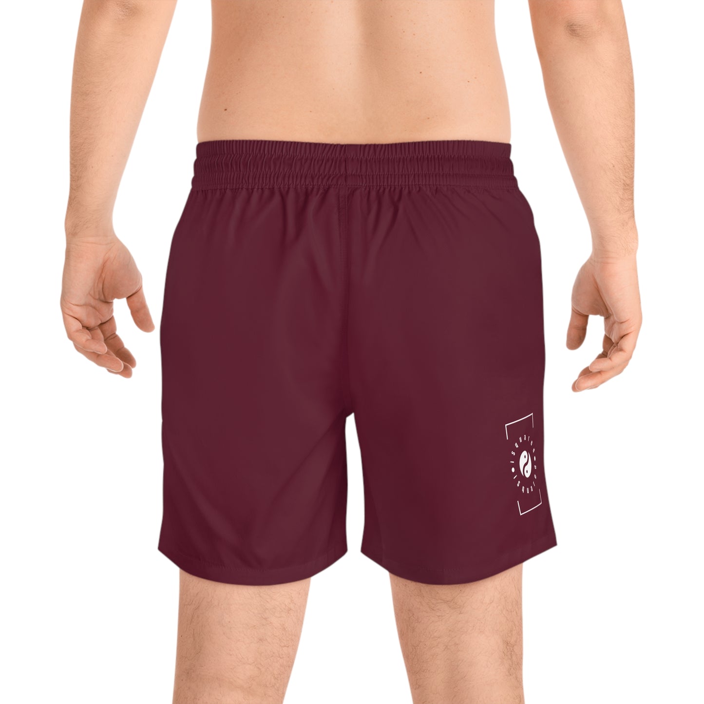 #60182D Deep Siena - Short de bain (couleur unie) pour homme