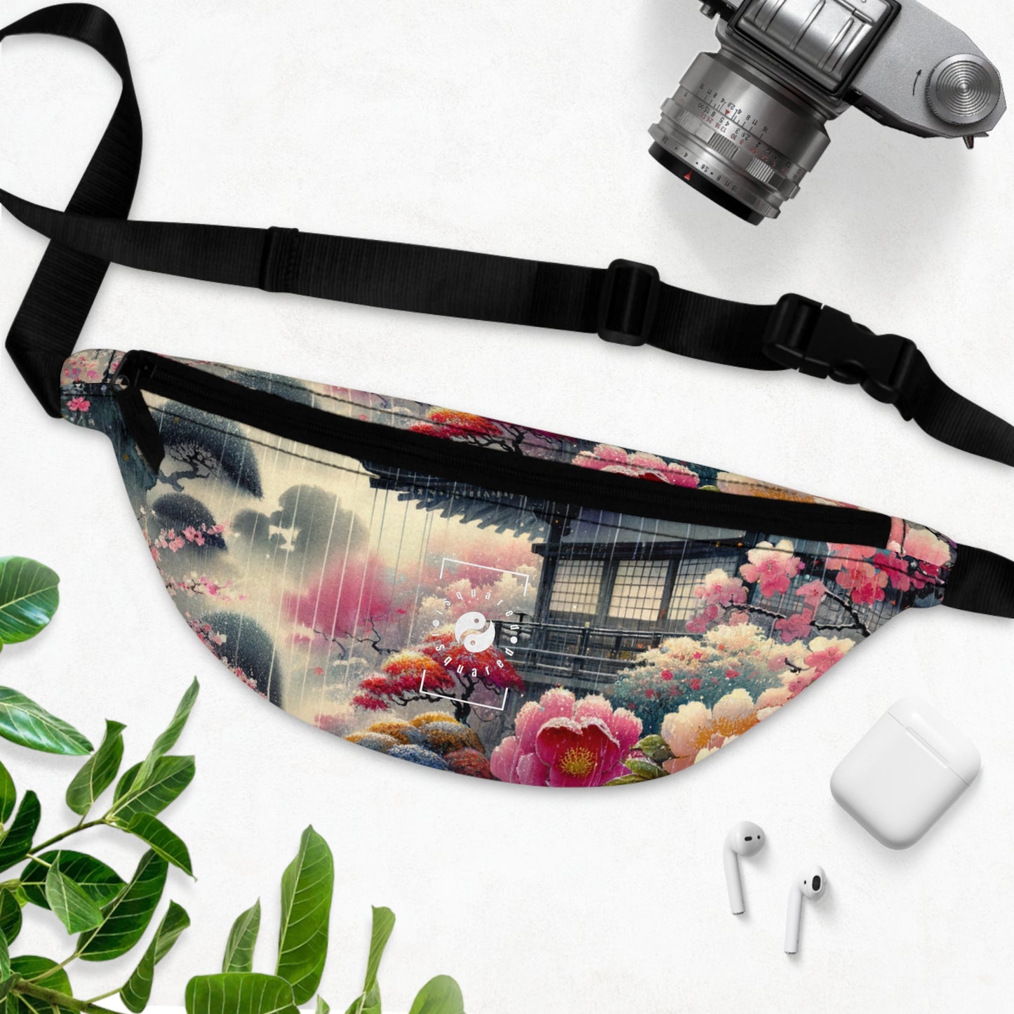 "Rain-drenched Sakura Spectrum" - Fanny Pack