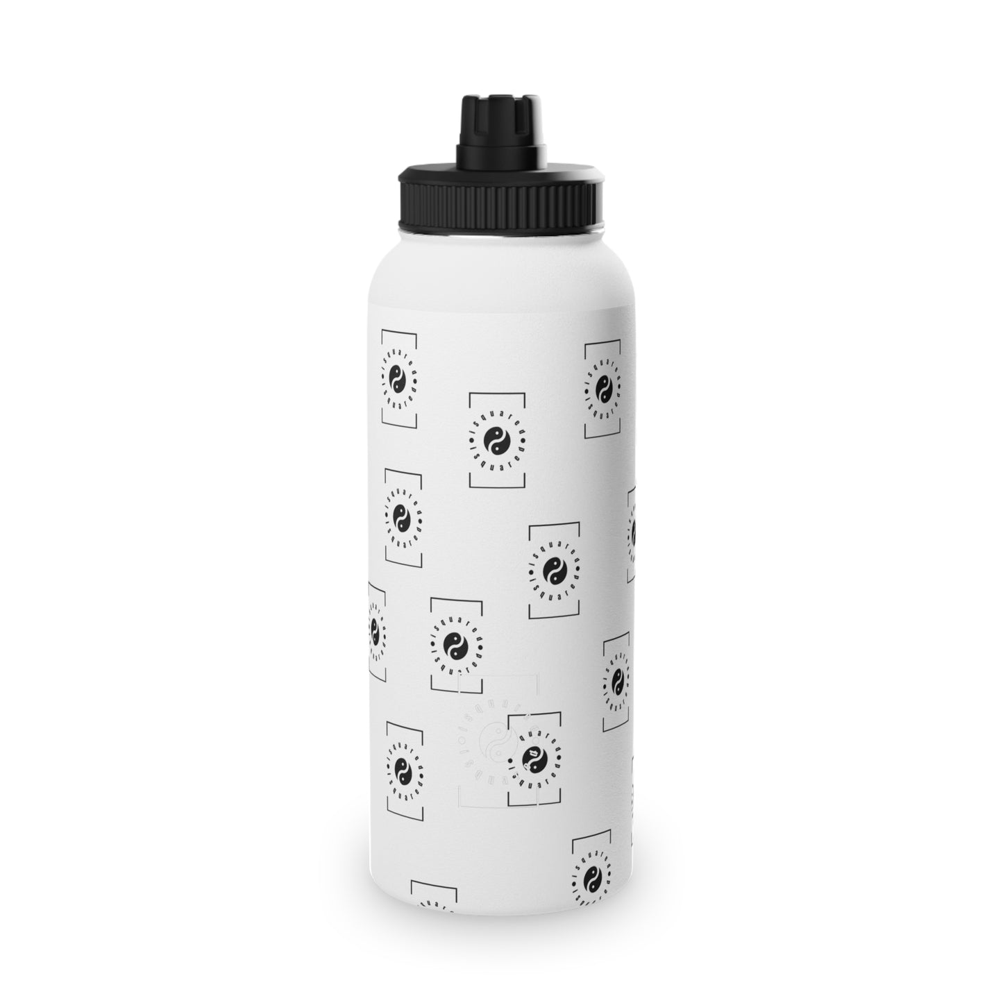 White iSquared Yoga - Sports Water Bottle