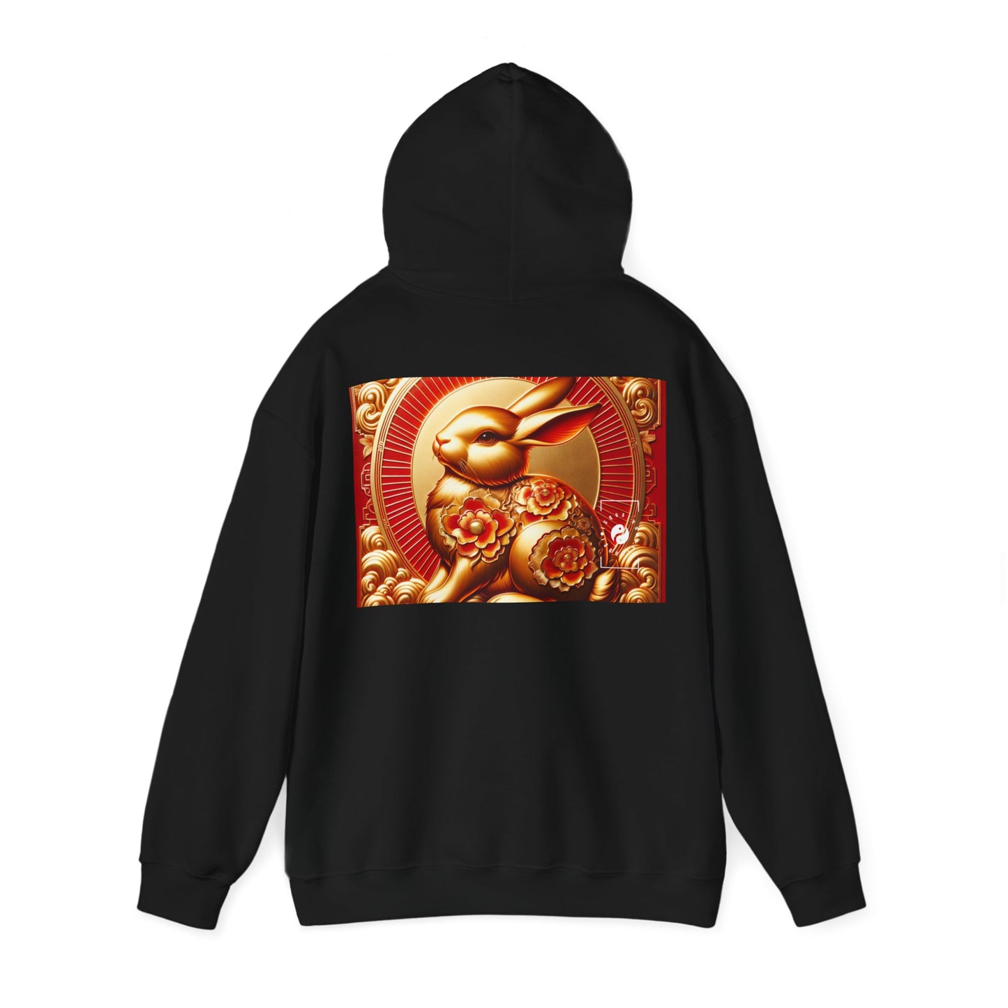 "Golden Blessings: Lunar Rabbit's Resplendence" - Hoodie