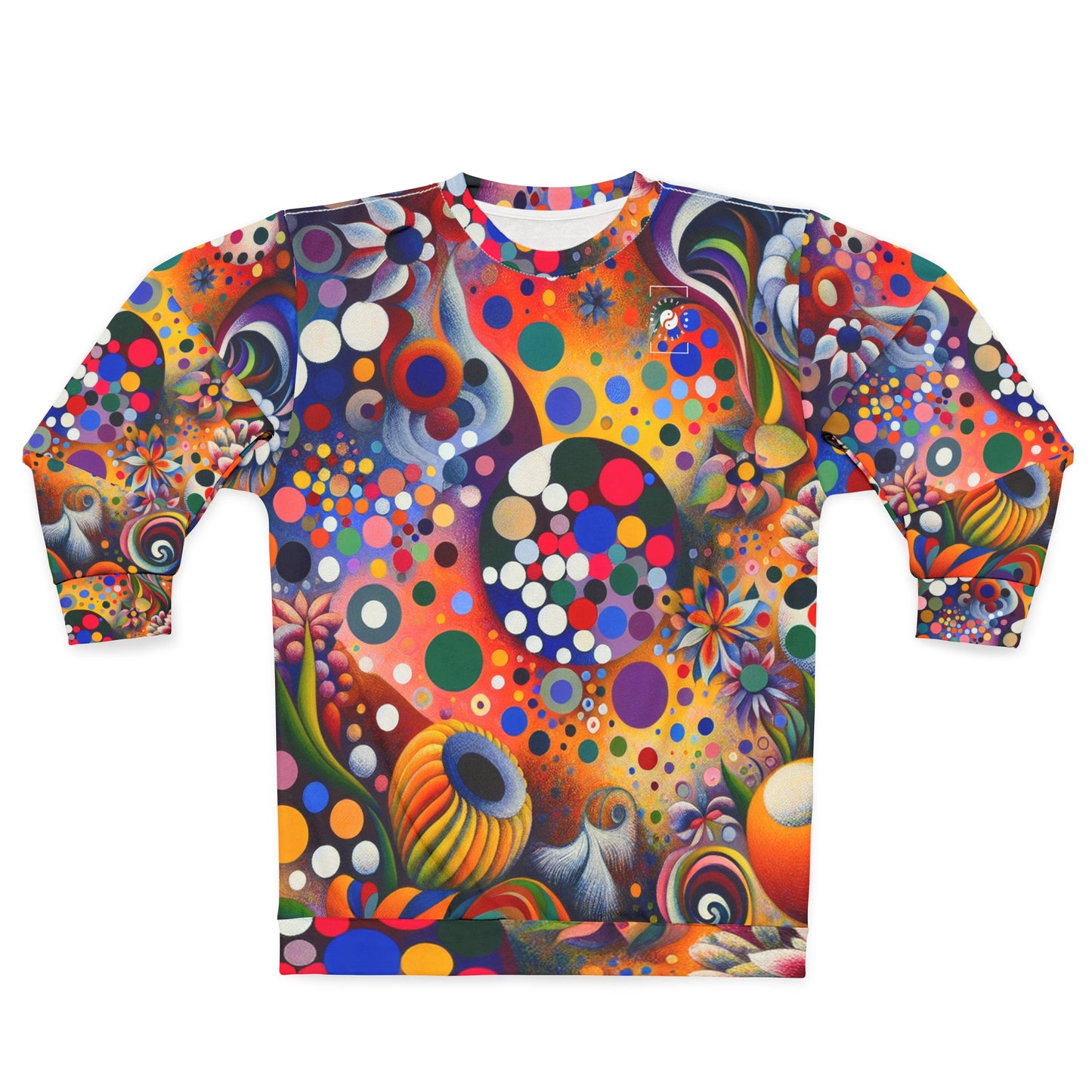 « Pétales de polka dans le surréalisme yogique : un hommage artistique à Kusama et Kahlo » - Sweat-shirt unisexe