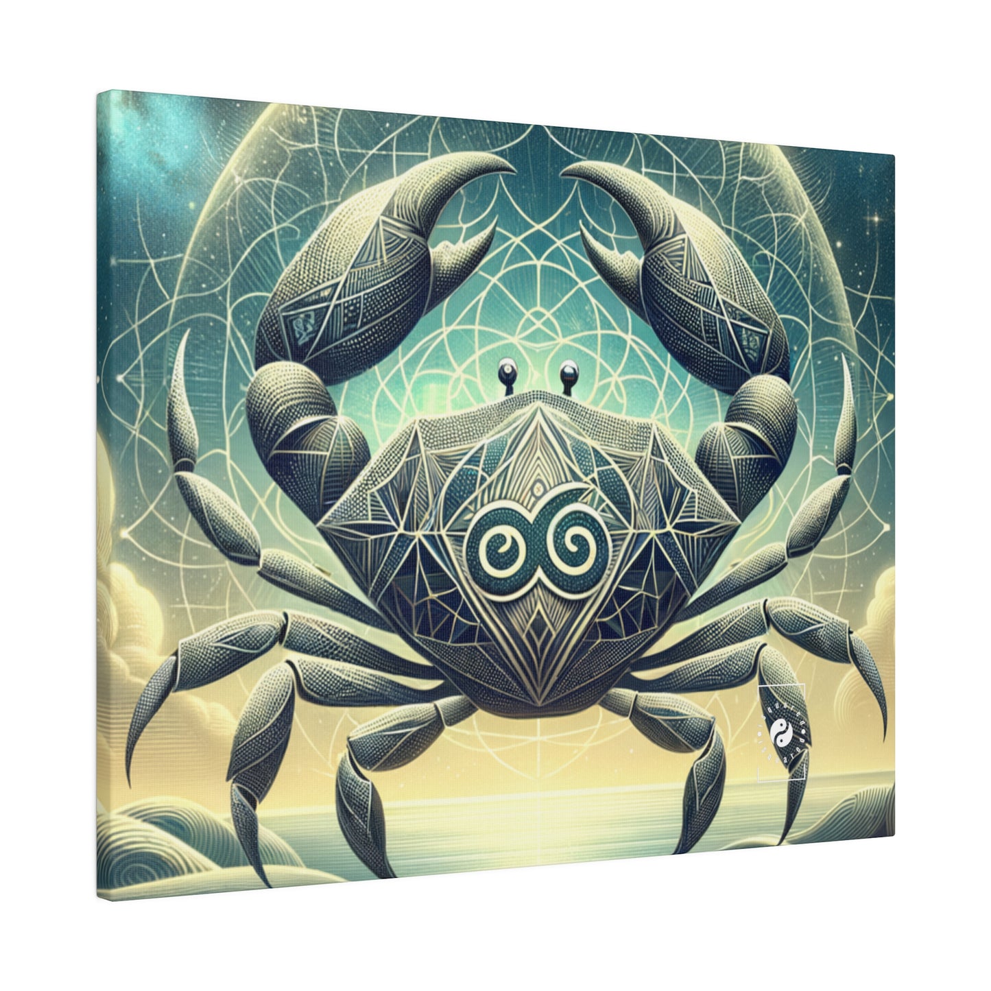 Crab Constellation Yoga - Art Print Canvas