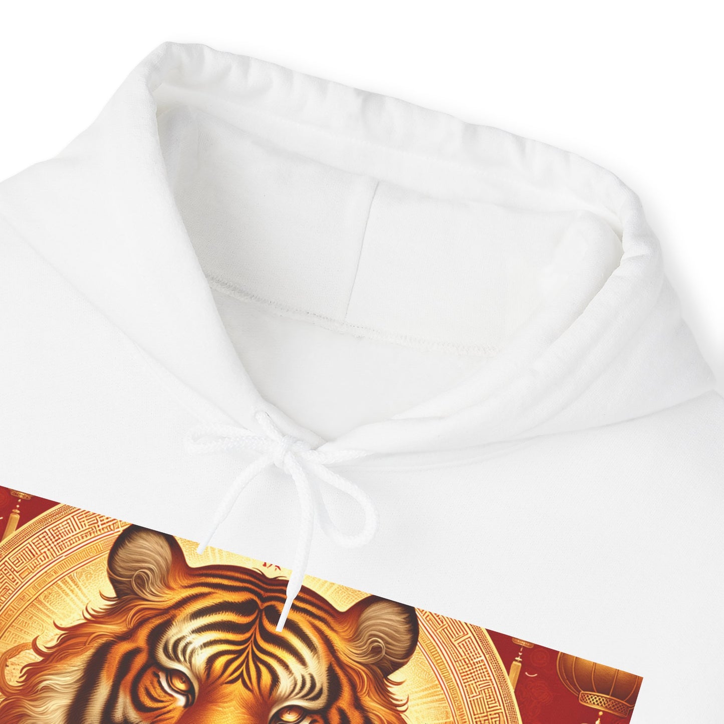 "Golden Majesty: Ascension of the Lunar Tiger" - Hoodie