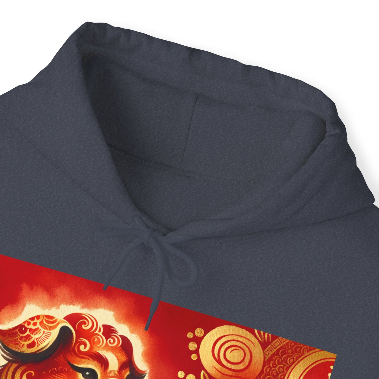 "Golden Canine Emissary on Crimson Tide: A Chinese New Year Odyssey" - Hoodie