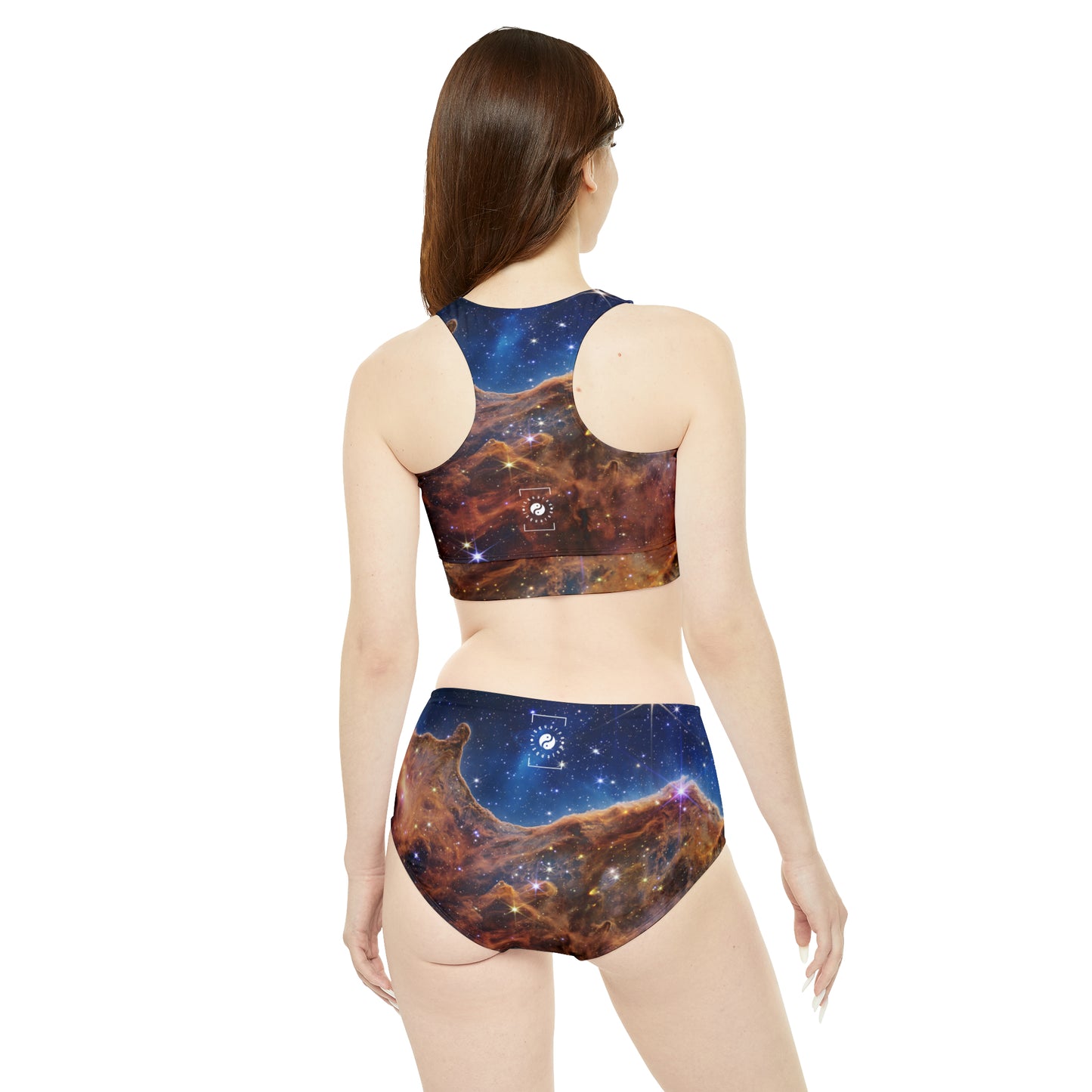 « Falaises cosmiques » dans la nébuleuse de la Carène (Image NIRCam) - Collection JWST - Ensemble de bikini Hot Yoga