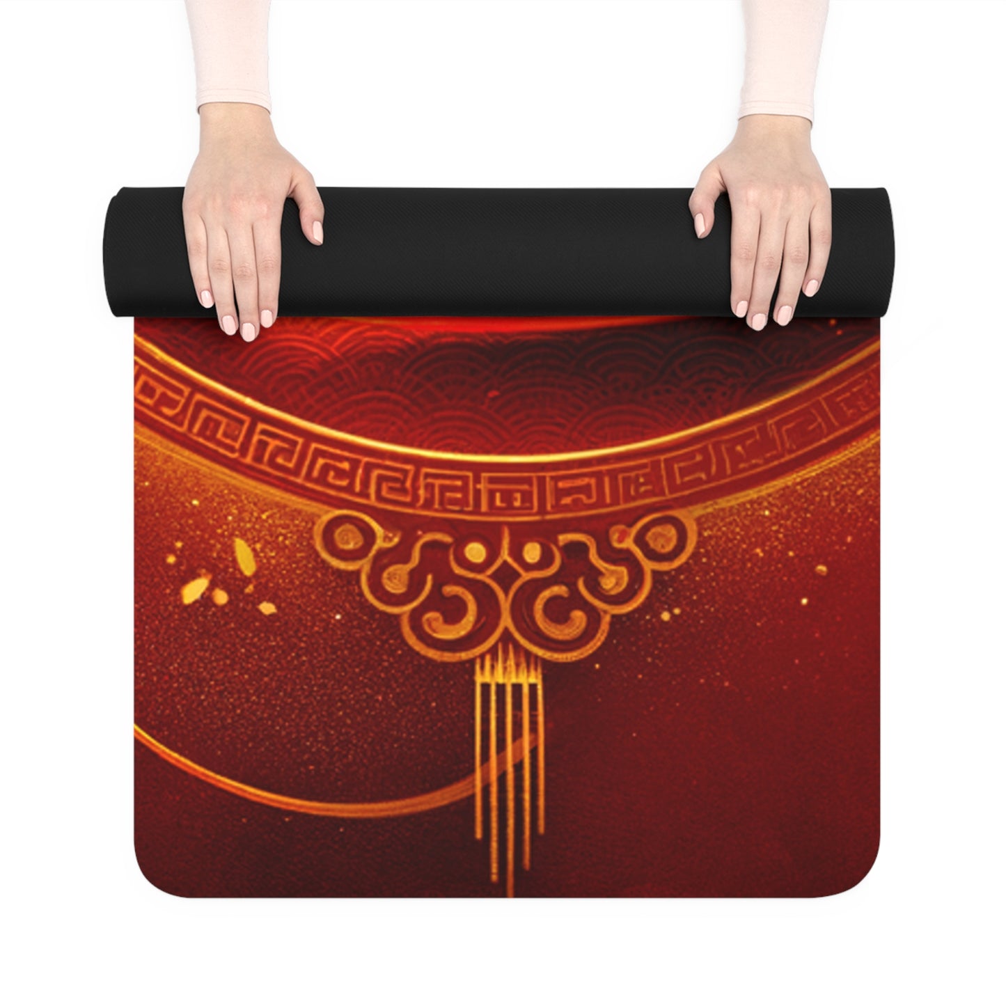 "Golden Emissary: A Lunar New Year's Tribute" - Yoga Mat