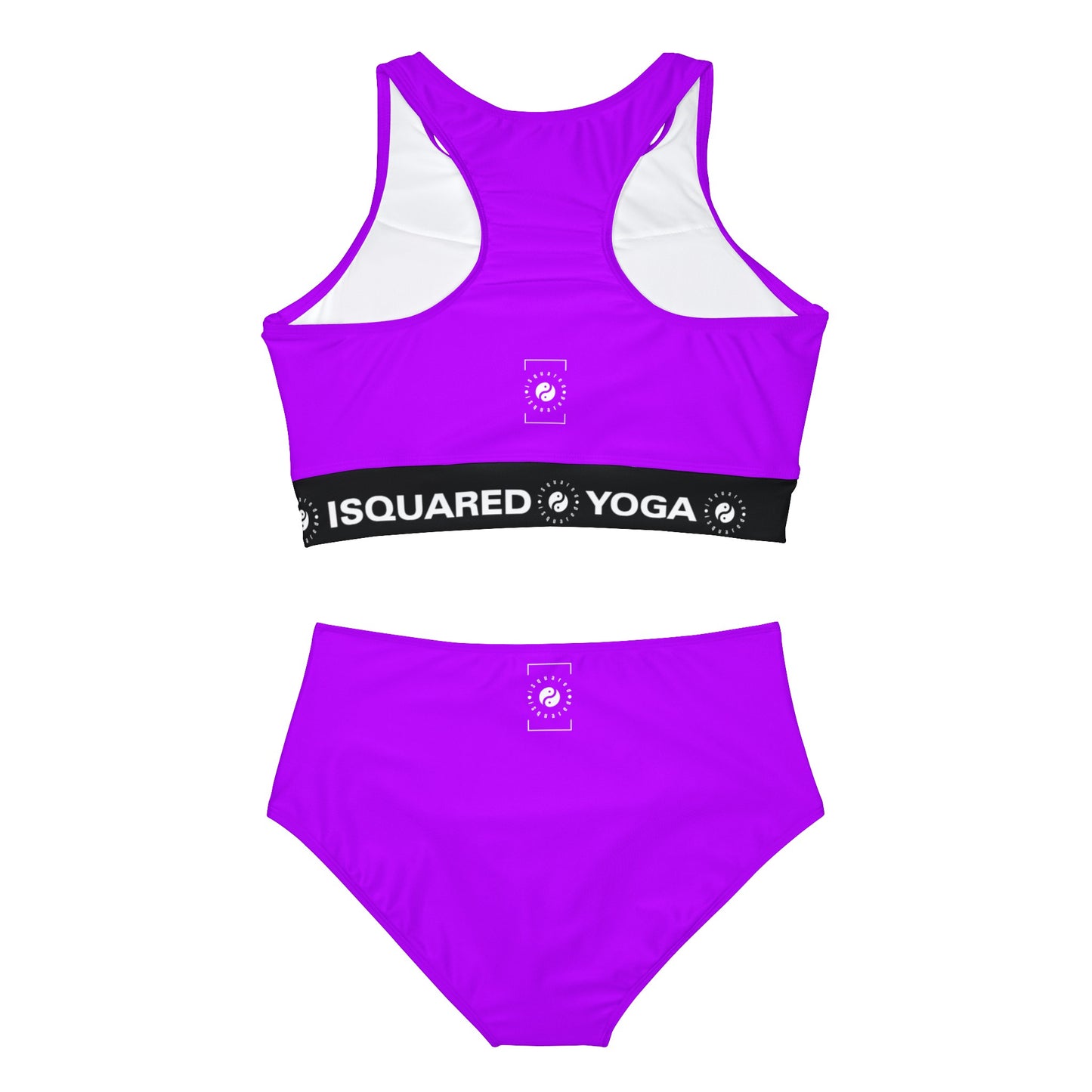 #BF00FF Violet électrique - Ensemble de bikini de yoga chaud