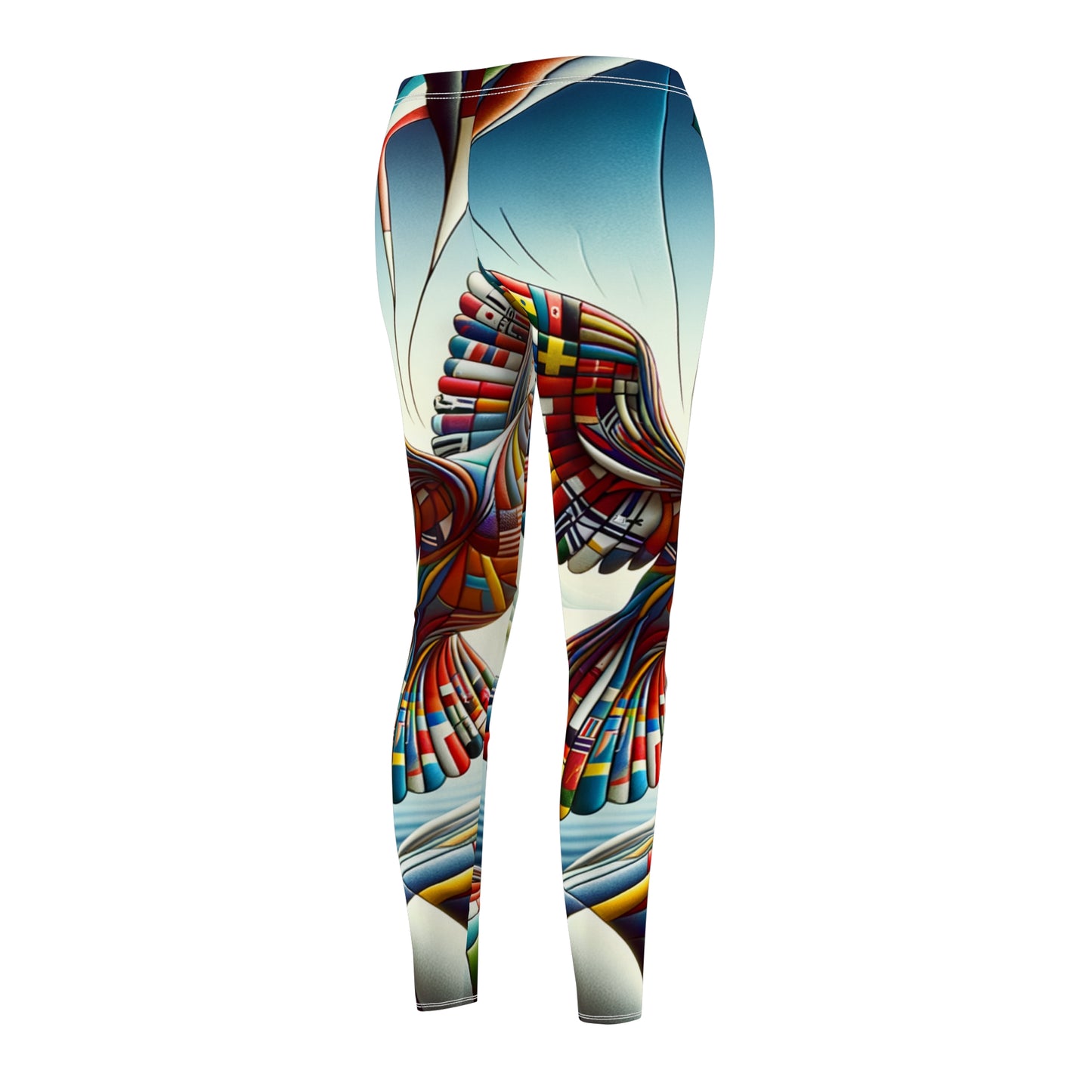 "Global Tapestry of Tranquility" - Casual Leggings